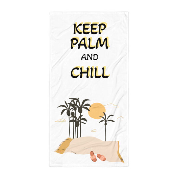 Handtuch “Keep palm and chill”